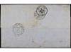 ✉ CUBA. 1868. SANTIAGO a BURDEOS. Circulada con sello francé