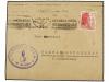 ✉ ESPAÑA GUERRA CIVIL. 1938. VALENCIA a BARCELONA. 45 cts. r