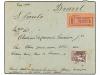 ✉ MOZAMBIQUE. 1928. LOURENÇO MARQUES a BRASIL. 2 Esc. lila y