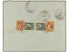 ✉ MOZAMBIQUE. 1928. LOURENÇO MARQUES a BRASIL. 2 Esc. lila y
