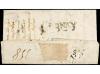 ✉ ESPAÑA: PREFILATELIA. 1780. SORT a BARCELONA. Marca de TRE