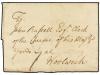 ✉ GIBRALTAR. 1734. GIBRALTAR to WOOLWICH. Entire letter with