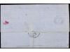 ✉ ESPAÑA. Ed. 136 (2). 1874. MALAGA a BAYONA. 40 cts. castañ