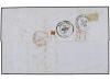 ✉ ESPAÑA. Ed. 96 (3). 1867. ZARAGOZA a FRANCIA. 50 mils. cas