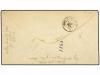 ✉ GABON. 1863. Cover and complete contents headed "Corisco, 