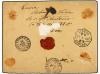 ✉ PORTUGAL. Af. 126, 128. 1900. STA. ISABEL a FRANCIA. 2 1/2