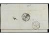✉ LEVANTE: CORREO FRANCES. 1876. SMYRNE a LYON. 10 cts. cast