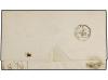 ✉ ESPAÑA. Ed. 33. 1855. MADRID a TOULOUSE. 4 cuartos rojo. M