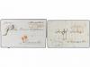 ✉ RUSIA. 1848-62. RUSSIA to FRANCE. Five covers with differe