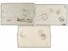 ✉ RUSIA. 1859-61. RUSSIA to FRANCE. Three covers with variou