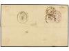 ✉ URUGUAY. 1870. MONTEVIDEO a BARCELONA. Circulada con sello