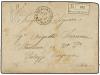 ✉ ERITREA. 1889. 10 c. carmine rose, seven examples used on 