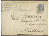 ✉ FRANCIA. 1896. ST. GENIS-LAVAL a OULLINS. Entero postal de