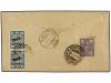 ✉ IRAN. Mi. 535, 570 (2). 1929 (4-IV). BOUCHIR to DJASK. AIR