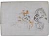 ✉ DINAMARCA. 1864. COPENHAGEN to FRANCE via Hamburg with TT3
