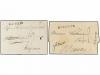 ✉ ALEMANIA ANTIGUOS ESTADOS: SAJONIA. 1804. Two covers from 