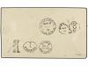 ✉ GRENADA: GRENADINAS. 1899. GRENADA to U.S.A. 1/2 d. and 1 