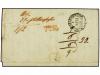 ✉ GRECIA: ISLAS JONICAS. 1852 (March 31). Rare registered en