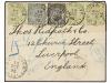 ✉ FIJI. Sg. 76, 77, 78. 1895 (Oct. 15th). Small, attractive 