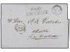 ✉ PORTUGAL. 1861. LISBOA to MALTA. Entire letter, on reverse