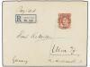 ✉ FALKLAND. 1913. FALKLAND to GERMANY. 5 sh. red. Registered