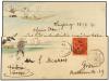 ✉ HONG KONG. 1895. HONG KONG to AUSTRIA. Hand printed envelo