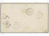 ✉ GUADALUPE. 1875. POINTE A PITRE a FRANCIA. 5 cts. verde ti