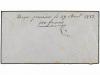 ✉ HAITI. 1883. PORT AU PRINCE a FRANCIA. 3 cts. bistre y 7 c