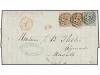 ✉ MAURICIO. 1876. MAURICE to FRANCE. Entire letter franked w