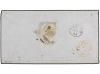 ✉ HONG KONG. 1863. Cover with manuscript endorsement on fron