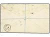 ✉ NIGERIA. 1893. OLD CALABAR to LONDON. 1sh. green ovpr. BRI