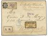¿ CHILE. 1897. LOTA a NEW YORK. 5 ctvos. azul, bloque de nue