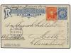 ✉ BOLIVIA. 1905. COCHABAMBA a ALEMANIA. Entero Postal de 2 c