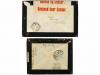 ✉ RHODESIA. 1918. MELSETER to FRANCE. 2 covers with 1/2 p. +