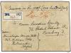 ✉ NEPAL. 1940 (Mar.). KATHMANDU to BOMBAY. Registered Declar