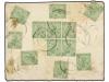 ✉ NEPAL. 1922 (5-10). KATHMANDU to ENGLAND. 1/2a. green (12)