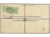 ✉ NEPAL. 1924 (1-9). KATHMANDU to INDIA. 2 annas registered 