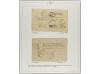 ✉ NEPAL. 1916-25. TWO album pages with five ACKNOWLEDGEMENT 