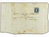 ✉ FRANCIA. 1862. THIBERVILLE correo interior con sello de 10