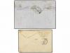 ✉ FRANCIA. Yv. 14. 1861-62. 2 cartas de AMIENS y PARIS con s