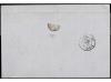 ✉ FRANCIA. Yv. 14. 1863. THANN a LILLE. 20 cts. azul (margen