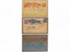 ✉ NICARAGUA. 1894-98. Tres Enteros Postales de 2 ctvos. azul