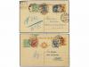 ✉ ITALIA. 1926-32. Conjunto de 8 Enteros Postales con divers