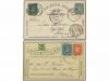 ✉ MEXICO. 1896-97. Cuatro Enteros Postales de 1 ctvo. y 2 ct