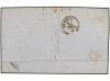 ✉ PORTUGAL. Af. 23 (3). 1870. LISBOA a GÉNOVA. 50 reis verde