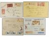 ✉ MADAGASCAR. 1930-52. Conjunto de 14 cartas certificadas, p