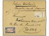 ✉ SENEGAL. 1917. TIVAOUANE a DAKAR. 10 cts. y 30 cts. VALOR 