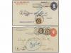 ✉ ESTADOS UNIDOS. 1897-1900. 4 US postal stationary envelope