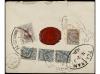 ✉ IRAN. Mi. 187 (3), 189, 191. 1907. DJOULFA-ISPAHAN to LOND