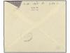 ✉ ISRAEL. 1949. Cover franked with 10 fi. lilac taxed on arr